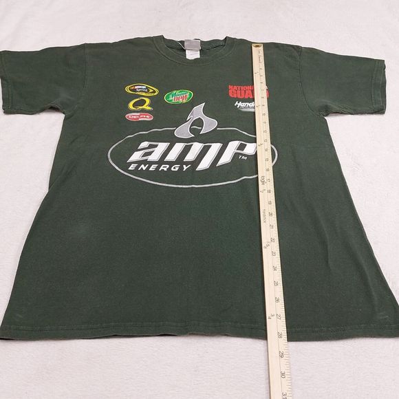 Y2K Dale Earnhardt Jr Amp Energy Green Double-sided Graphic T-Shirt Men’s Large - Picture 6 of 7